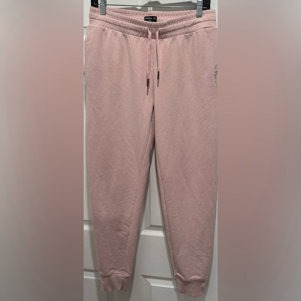 O’Neill joggers dusty rose terry sweat pants cozy streetwear lounge wear comfy M
